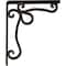 Ekena Millwork Orleans Wrought Iron Bracket, (Single center brace), Antiqued Brass 1 1/2"W x 10"D x 12"H BKTM01X10X12SOLABS - alternate 2